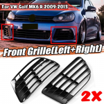 2 tk Auto Esine Udutulede Iluv&otilde;re Alumise Kaitseraua Iluv&otilde;re Kate Liist VW Golf MK6 R 2009-2013 5K0853665E 5K0853666E L&auml;ikiv Must