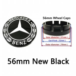 4 tk 56mm 60mm 68mm 75mm 3 tihvti Mercedes Benz autode velgede keskmised kattekorgid Velje rummu korgid Embleem W202 W220 W213 W210 W164 E200 E260 E300