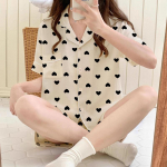 Kevadised ja suvised armsad ja nunnud kolmeosalised pidžaamad koduriietus pilvepuuvill vabaaja pidžaamad koduriietus koduriietus t&uuml;drukutele koduriietus M