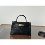 Kazilan 19cm krokodillimustriline mini Kelli k&auml;ekott moodne mitmek&uuml;lgne &otilde;la-crossbody kott naiste kott 19cm