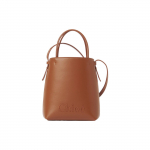 Chloe Sense tikitud logo reguleeritav &otilde;larihm l&auml;ikiv vasikanahast kott ostukott crossbody mini naiste kott pruun CHC23-UP873I10-247 Basic Set (Bag+Dust Bag)
