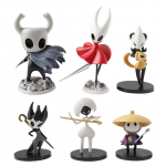 6 tk/komplekt M&auml;ng Hollow Knight Silk Song Tegevuskuju M&auml;nguasi Koguja PVC Mudel Nukud F&auml;nnidele J&otilde;ulukink