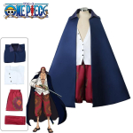 One Piece Shanks Cosplay Kost&uuml;&uuml;m Keep R&otilde;ivastus J&otilde;ulud Karneval Rolli m&auml;ngimine Lapsed T&auml;iskasvanud 130 blue