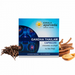 Kerala Ayurveda Gandha Thailam Kapslid Liigeste Toetuseks, Luude Tugevuseks ja Liikuvuseks 100 tk Taimne Toidulisand