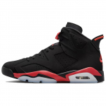 Jordan Air Jordan 6 Slip Resistant Abrasion Resistant High top Vintage Basketball Shoes Unisex Black Red CT8529-001 43