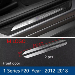 BMW X1 X3 X5 X6 F10 F20 F30 F36 F34 F45 jaoks roostevabast terasest tarvikud siseukse l&auml;vepaku kriimustuskindlad dekoratiivkleebised 1 Series 2012-2018
