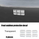 For Geely EX5 Galaxy E5 2024 2025 2026 Car Front Emblem Anti Scratch Decorative sticker Crystal Clear Anti Scratch Coating 2201