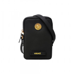 Versace La Medusa Logo Klassikaline Medusa Nahast &Otilde;lakott Meeste &otilde;lakott Must 1006192-1A031-901B00V Basic Set (Bag+Dust Bag)