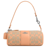 Coach Nolita 20 Klassikaline Monogramm T&otilde;mblukuga Sulgemine Kangas ja Nahk &Otilde;lakott V&auml;ikesed Naiste k&auml;ekotid Heleoranž CU003-SVS9W Basic Set (Bag+Dust Bag)