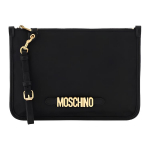 Moschino Esik&uuml;ljel Metallist Logo Eemaldatav Randmepael Puuvill Nailon PU Nahk Sidur Naiste sidur Must 211735AAV000002-1555 Basic Set (Bag+Dust Bag)