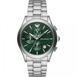 Emporio Armani Paolo Roheline Metall/H&otilde;bedane Meeste Kvarts Kronograaf Kuup&auml;evaga AR11529 roheline