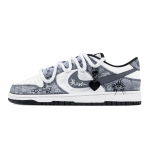 Nike Dunk &Uuml;he Silmaga Hip Hop 1 Kulumiskindel Madal Kets Lauakate Kingad Unisex Hall Valge HF5441-100(Team773-1) 42.5