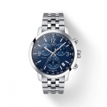 Tissot Roostevabast terasest sinise sihverplaadiga meeste moekell T114.417.11.047.00 sinine