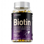 Biotiin, kollageen ja keratiin - vananemisvastane, koos MSM-i, h&uuml;aluroonhappe ja viinamarjaseemnetega 120