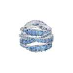 Swarovski Twist Spiraali Disain 125. Aastap&auml;eva V&auml;ljaanne Kristallr&otilde;ngas Naiste r&otilde;ngas 5582809 Box (Random Color),52