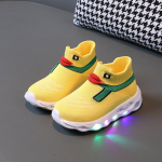 LED-valgustusega tossud Lastele Helendavad kingad Uued Armsad T&uuml;drukute Spordijalatsid Multikakujulised Poiste Vabaajajalatsid Hingavad Lastejalatsid Laste tossud 29-insole17.8cm yellow