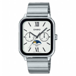 Casio meeste roostevabast terasest 50M veekindel analoog kvartsikell MTP-M305D-7A2V valge