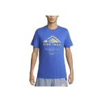 Nike Dri-FIT Trail Logo Prindiga &Uuml;mmarguse Kaelusega L&uuml;hikeste Varrukatega T-s&auml;rk Meeste Topid Sinine DZ2728-405 L blue