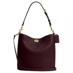 Coach Willow 28 Koti-kott keeratava lukuga Naiste &Otilde;lakott Merlot CW624-B4MER Basic Set (Bag+Dust Bag)