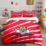 Southampton FC logo muster. Voodipesukomplektid Tekikotikomplektid Tekikotid Padjap&uuml;&uuml;rid(1 * Tekikott 2 * Padjap&uuml;&uuml;ri (tekk ei kuulu komplekti)) 135x200cm