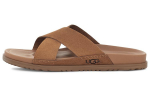 UGG Wainscott veise l&otilde;hestatud nahast sussid Meeste Kastanipruun 1124902-CHE 41