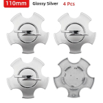 4 tk 53mm/100mm/110mm Auto Ratta Keskkatte Logo Rummu Kate Embleem Opel Insignia Astra J H G F Corsa Zafira Tigra jaoks white
