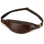 Vintage Crazy Horse Nahast V&ouml;&ouml;kotid Meeste Lihtsad Nahast Crossbody Kotid V&auml;ljas K&auml;imiseks Multifunktsionaalsed Rinnakotid black