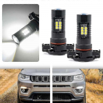 &Uuml;hildub Jeep Compass 2017-2019-ga 2-osaline Xenon White 5202 PSX24W LED-pirnid Canbus DRL