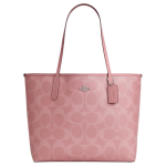 Coach City 33 Double C Monogrammiga T&otilde;mblukuga K&auml;ekott Naiste T&otilde;mblukuga K&auml;ekotid Roosa CAL49-SVDP Gift Set (Gift Box Set+Adhesive Fabric) gray