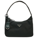 Prada Re-NylonRe-Edition Re-Edition 2000 Emailitud Metall Kolmnurkne Logo Taaskasutatud Nailonist &Otilde;lakott Mini Naiste Roheline kuld
