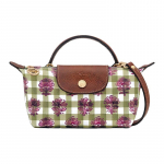 Longchamp Le Pliage Kollektsioon Klassikaline Ruuduline Muster L&otilde;uend Pelmeenikott &Otilde;la Crossbody K&auml;ekott Mini Naistele Artisokiroheline 34205HGGM04 must