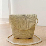 Yogodlns New Little Fresh k&auml;ekott Prantsuse &otilde;lgedest kootud kott &Otilde;lakott Sen seeria kott Pastoral Crossbody kott suvekott 12x7x16cm valge