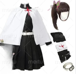 T&auml;iskasvanud lapsed Anime deemonitapja Kimetsu No Yaiba naine Kimono Tsuyuri Kanao Cosplay Kost&uuml;&uuml;m liblikas soeng 120 must