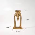Vaik K&auml;sit&ouml;&ouml; Kuldne Maskeeritud Figuur Skulptuur Abstraktne Geomeetriline Portree Dekoratiivsed Figuriinid Kodu Kaunistamise Aksessuaarid