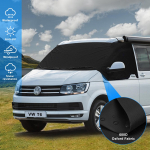 Auto p&auml;ikesekaitsekardin Auto esiklaasi p&auml;ikesekaitse V&auml;liskaitse Lumep&auml;ikesekate Kilp VW Transporter T5/T6 jaoks