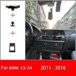 Autofoonihoidik Mobiilne kinnitusseisund BMW X3 IX3 X4 F25 F26 F97 F98 G02 G08 2012-2024 jaoks Reguleeritav GPS-i erinavigatsioonihoidik X3 X4 11-16 Black