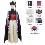 Kvaliteetne Demon Slayer Kimetsu No Yaiba Douma Cosplay Kost&uuml;&uuml;m Peene T&ouml;&ouml;tlusega Douma Costume,M black