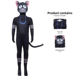 99 &ouml;&ouml;d metsas Must Kass Jumpsuit Lastele ja T&auml;iskasvanutele T&auml;iuslik Lava- ja Cosplay &Uuml;ritusteks Kids 120cm black