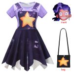 Laste &Otilde;udusm&auml;ng M&auml;nguaeg Lily Cosplay Kost&uuml;&uuml;m T&uuml;druk Kost&uuml;meerimine Bobi 5. peat&uuml;kk Lily Laste Riided Halloweeni Karnevali Riided 140 pink