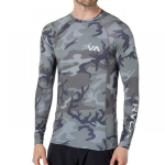 RVCA meeste pikkade varrukatega UV-kaitsega s&auml;rk UPF 50 Kiiresti kuivav Surfi Ujumise Sukeldumise Top L gray
