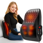 Laetav juhtmeta 3D Shiatsu massaažipadi soojendusega, kaasaskantav kaela-, &otilde;la- ja selja elektriline massaažiseade, sobib koju, kontorisse ja autosse 38 x 13 x 33 cm hall