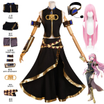 Vocaloid Megurine Luka Cosplay T&auml;iskomplekt Virtuaalse Laulja Rollim&auml;ngu Kost&uuml;&uuml;m Naistele S roosa