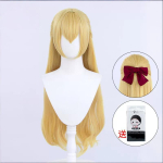 Anime Sailor Moon Parukas Tsukino Usagi Cosplay Kuldne Kollane Printsess Serenity Pikk Krussis S&uuml;nteetiline Juuksed Kost&uuml;&uuml;mi Parukas Halloweeni jaoks beige