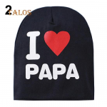 Beebi Imiku Laps Poiss T&uuml;druk Armastus S&uuml;da Pehme Soe M&uuml;ts Kootud Puuvillast M&uuml;ts Laste M&uuml;tsid Papa must