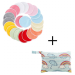 Korduvkasutatavad pestavad veekindlad tr&uuml;kitud PUL orgaanilisest bambusest imetavad rinnapadjad mitmev&auml;rviline