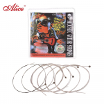 Alice A306 seeria akustilise rahvakitarri keelpillide komplekt roostevabast terasest traadist terasest s&uuml;damik h&otilde;betatud Extra Light