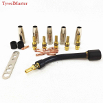 15AK p&otilde;leti p&uuml;stoli kulumaterjalid, 24 tk gaasid&uuml;&uuml;si otsikud, hane kael MB 15AK MIG keevitusp&otilde;leti jaoks 0.8mm