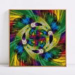 Teemanttikandid t&auml;isekraanil koomiks Teemantmaaling &Uuml;mmargused kivid Abstraktsed pildid 30x30