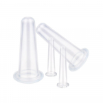 4 tk Massaaži vaakumpurgid purgid kuputavad silikoonpurgid n&auml;omassaažiks tselluliidivastane kortsudevastane aparaat masseerija kupukomplekt roosa