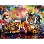 T&auml;ieliku meisterdamise teemantmaali &uuml;mmargune loomatiiger liblikas ristpistes teemanttikandi suveniir 20X30CM